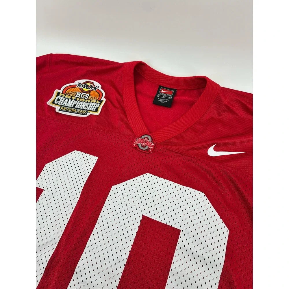 Nike Ohio State Buckeyes Troy Smith #10 Football Jersey BCS Championship 2007 S